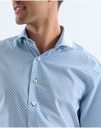 3 Wise Men - 3 Wise Men Washington Blue Print Shirt