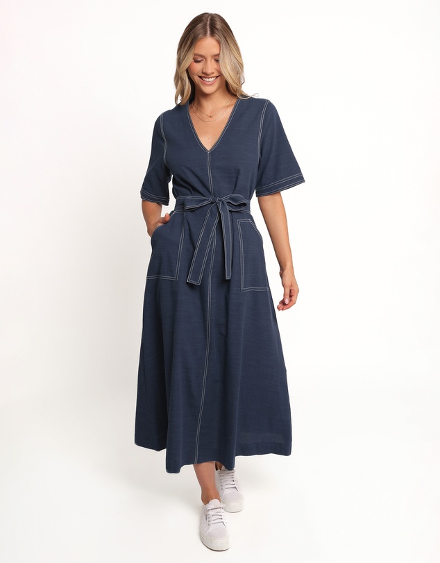 Petal & Pup - Kade Midi Dress - Blue