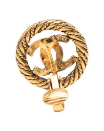 Pre-Loved by Azura Reborn - Pre-Loved CC Gold Plated Round Clip on Earrings