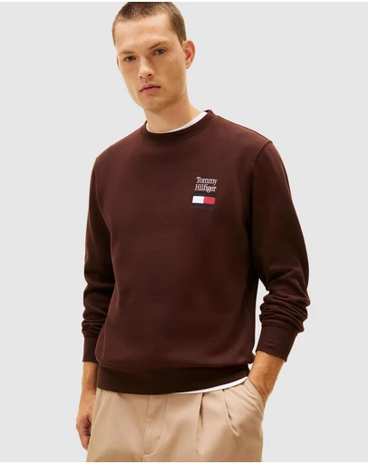 Tommy Hilfiger - Embroidered Flag Sweatshirt