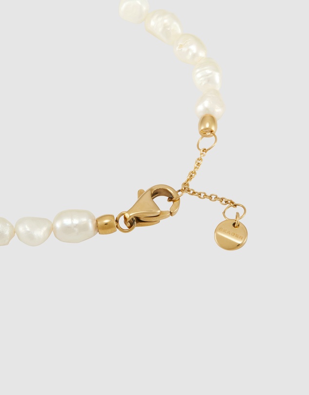 Skagen - Agnethe Pearl Gold Tone Bracelet