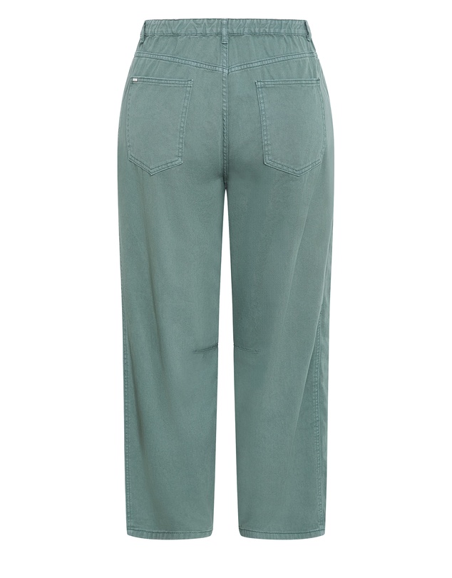 City Chic - Plus size Harley Fit Cassie Barrel Leg Jean - sage wash