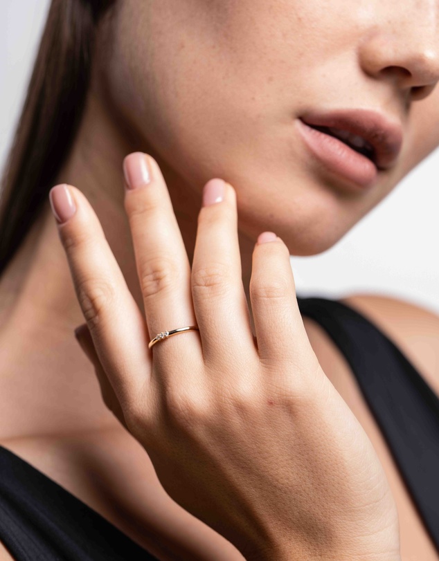 Luna Rae - Solid Gold - Juliette Diamond Ring