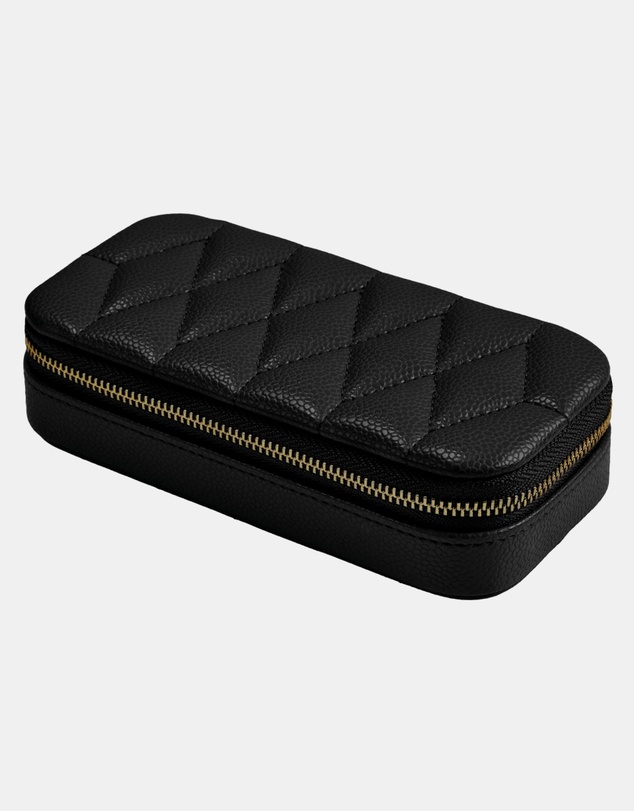 Wolf - WOLF Lauren Extra Large jewellery Box Black