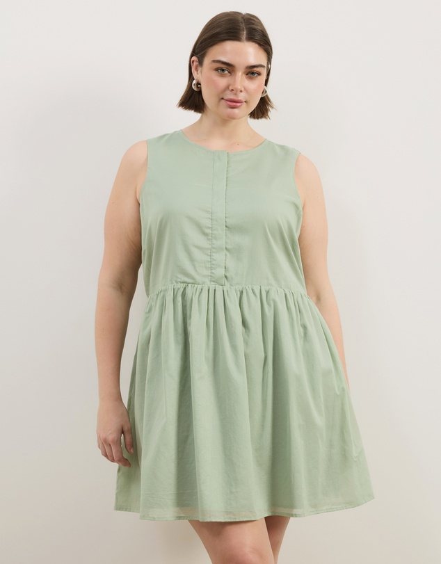 Atmos&Here Curvy - Dalia Cotton Voile Mini Dress