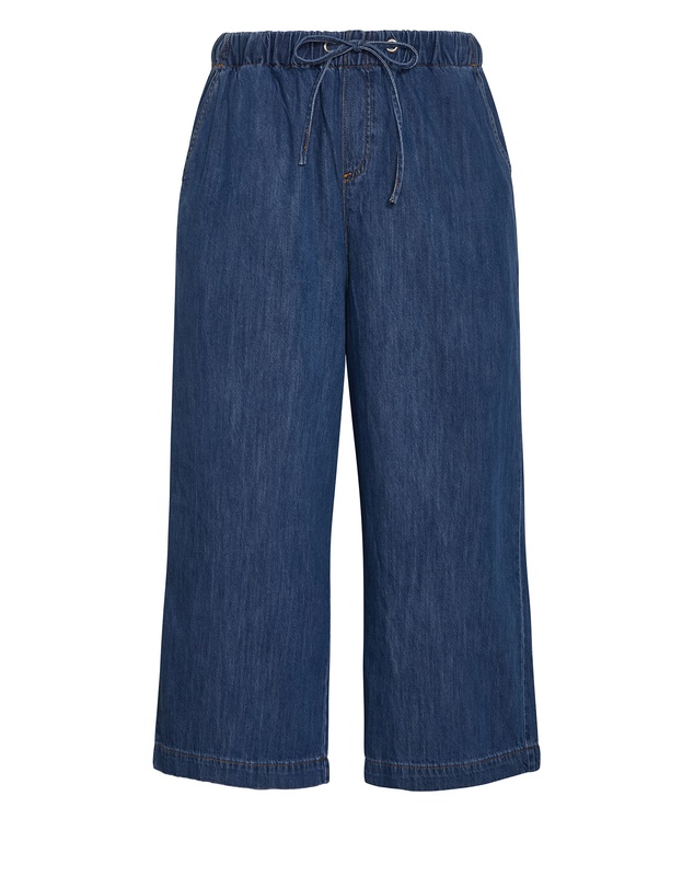 City Chic - Plus size Tiana Cotton Denim Crop Pant - light wash