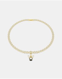 Swarovski - Idyllia charm, Mixed cuts, Bee, Multicoloured, Gold-tone plated
