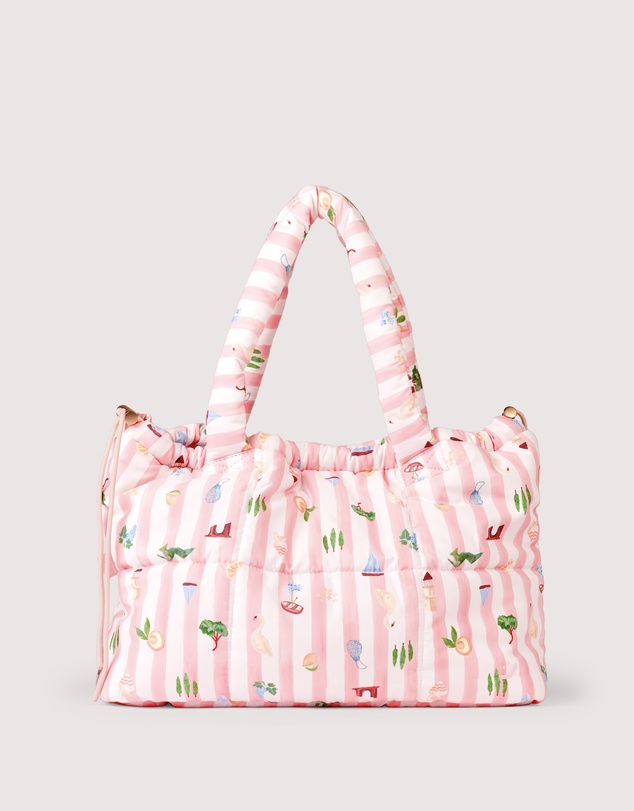 The Somewhere Co - Boat Days Marshmallow Midi Tote