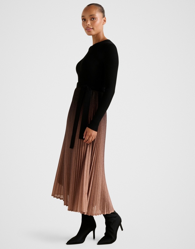 Forever New - Celina Ombre Metallic Midi Dress