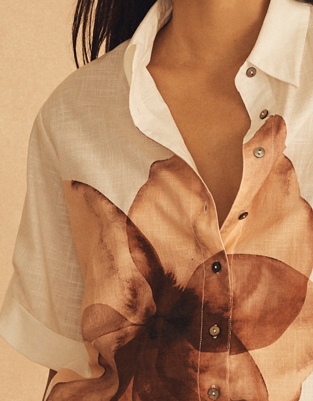AUR OCEA - Cuffed Short Sleeve Shirt
