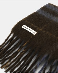 Morgan & Taylor - Hallie Scarf in Chocolate Brown Check