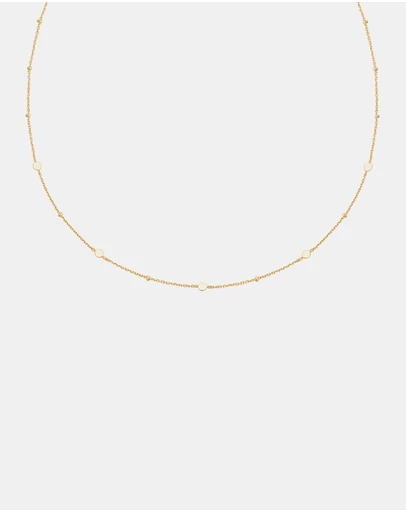 Ania Haie - Ania Haie Gold Disc Station Necklace