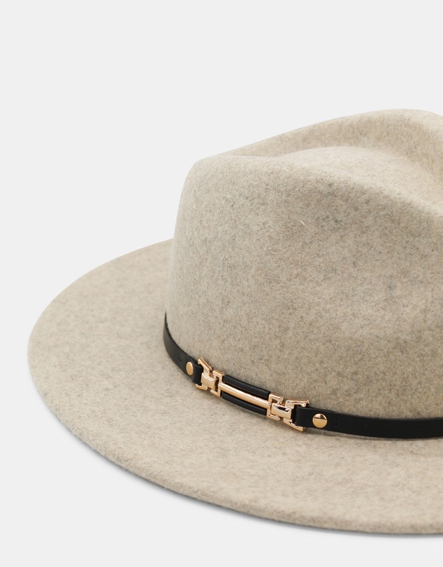 Morgan & Taylor - Soraya Wool Fedora in Beige