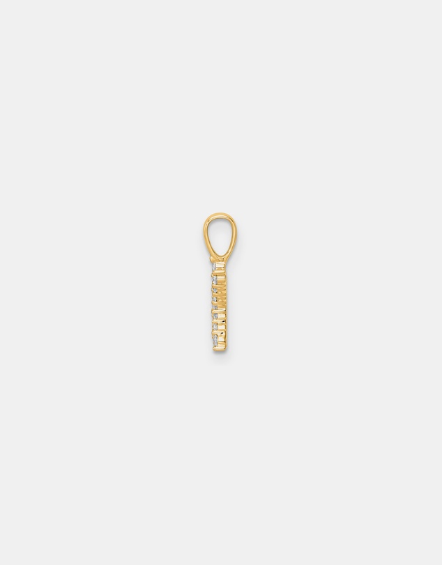 Zoe Olivia - 9K Gold Lab Grown Diamond Initial K Pendant