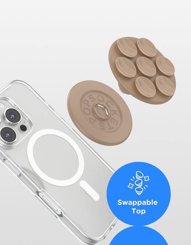 PopSockets - PopGrip SuckUp Suction MagSafe 3in1 Phone Grip Holder Stand