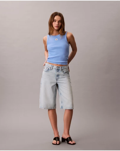Calvin Klein Jeans - Cotton Stretch Ribbed Tank Top
