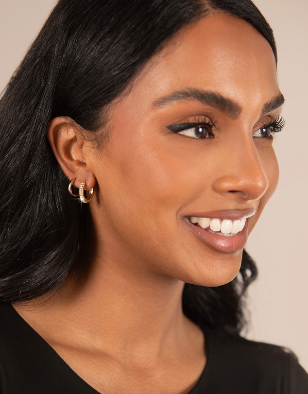 Mestige - Imogen Petite Hoops - 18K Gold Plated
