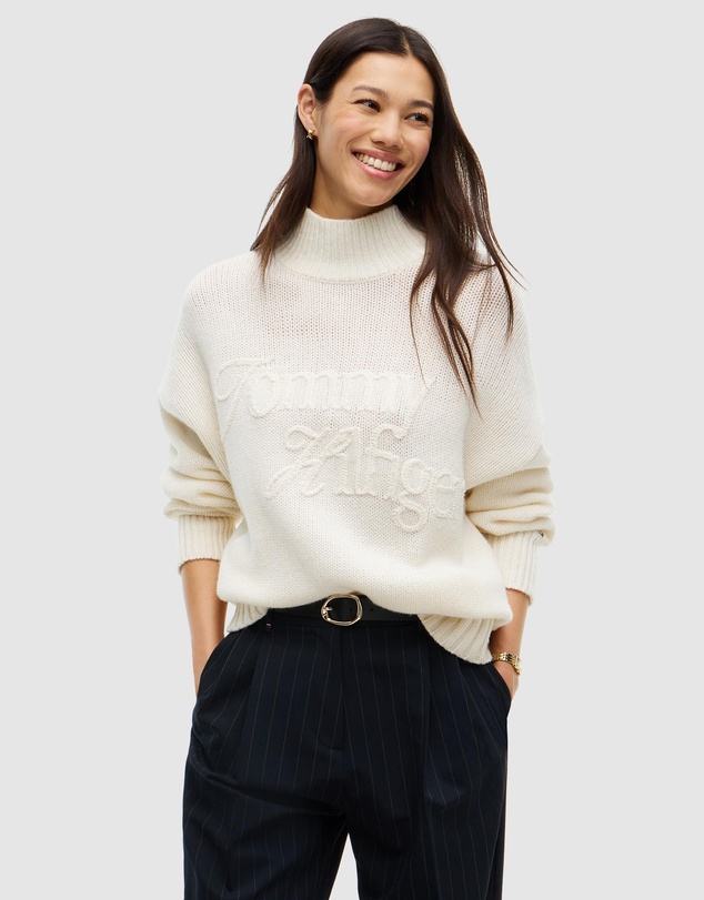 Tommy Hilfiger - Heritage Pure Wool Mock Neck Jumper