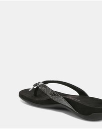 Vionic - Bella Toe Post Sandal - Black Lizard