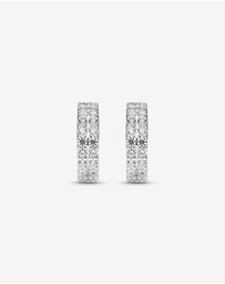 Michael Hill - Half Hoops with Cubic Zirconia in Sterling Silver