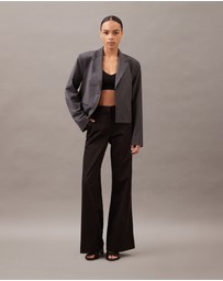 Calvin Klein - Wool Blend Cropped Blazer