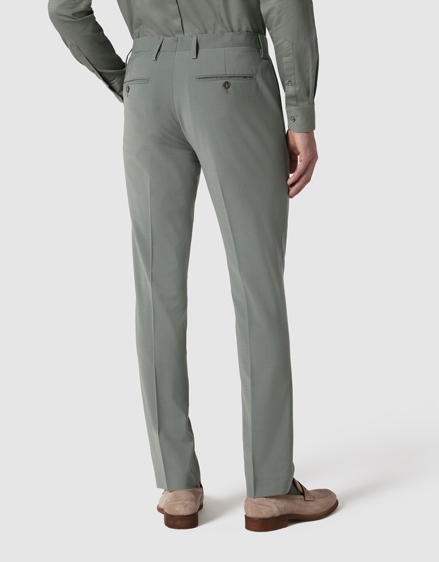Politix - Slim Stretch Wool Blend Tailored Pant
