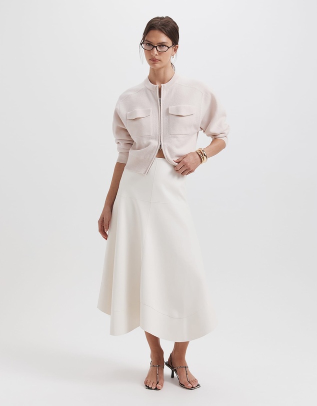 SABA - Viv Faux Leather Midi Skirt