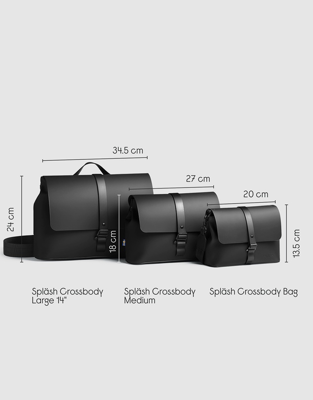 Gaston Luga - Splash - Medium Waterproof Crossbody Shoulder Carry Bag