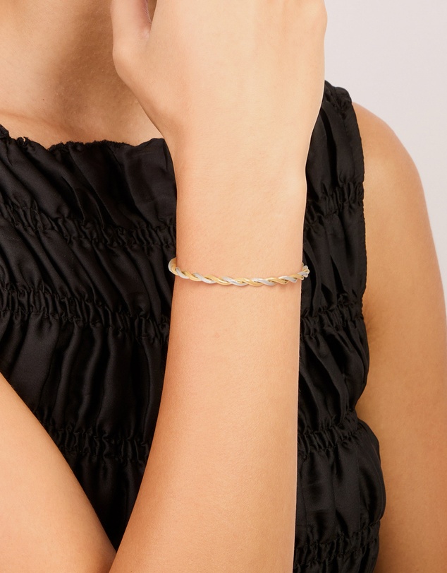 Lovisa - Waterproof Gold Plated Stainless Steel Twist Detail Open Wrist Cuff