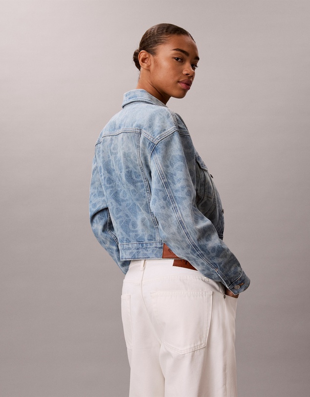 Calvin Klein Jeans - Allover Monogram 90s Denim Trucker Jacket