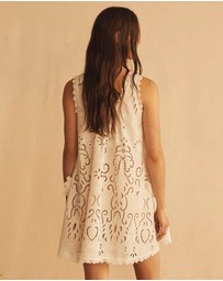 AUR OCEA - Merletti Lace Swing Mini Dress
