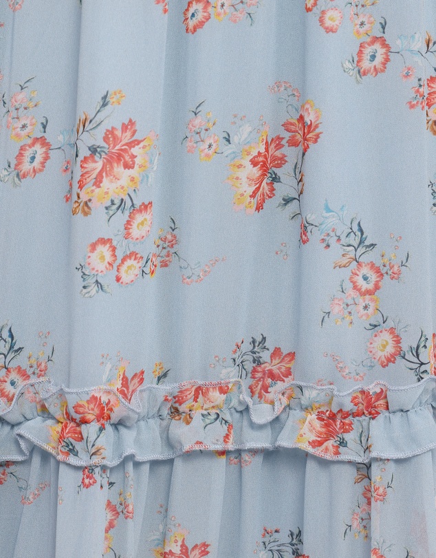 Petal & Pup - Isla Tiered Skirt Set - Blue Floral