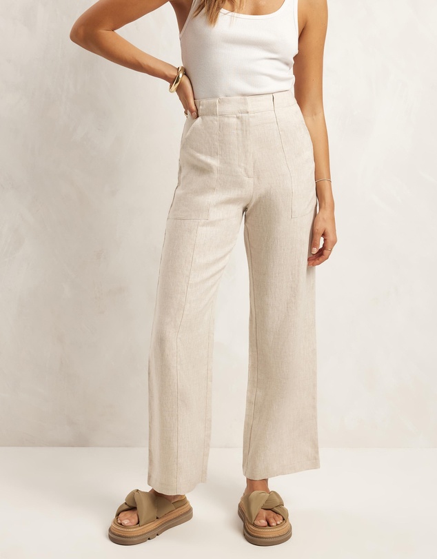 AERE - Patch Pocket Linen Pants
