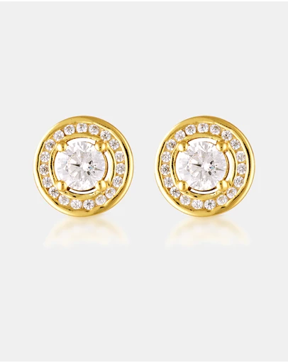 Georgini - Milestone Cubic Zirconia Halo Earrings