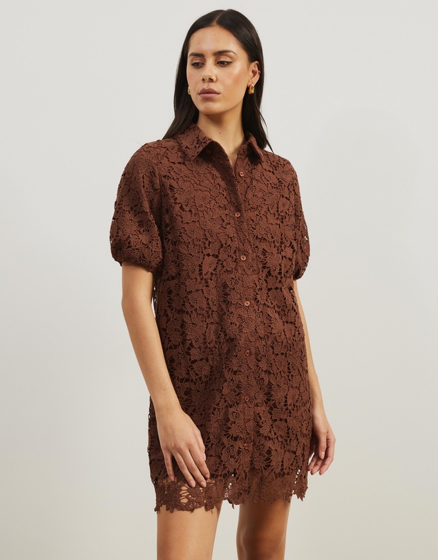 Atmos&Here - Rio Broderie Shirt Dress