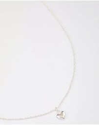 Lovisa - Sterling Silver Puffy Heart Pendant Necklace