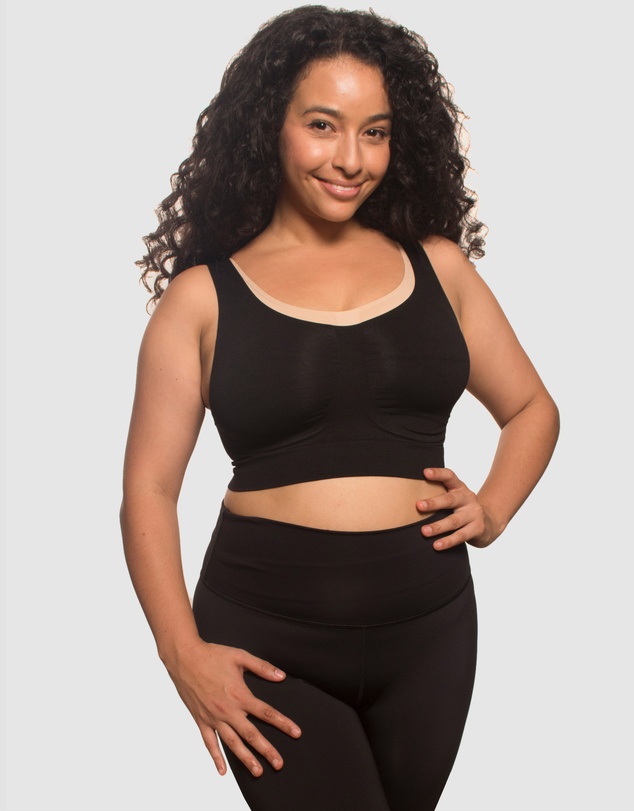 B Free Intimate Apparel - High Back Pull On Crop Top (C-D-DD-E-F-G-H) Cup