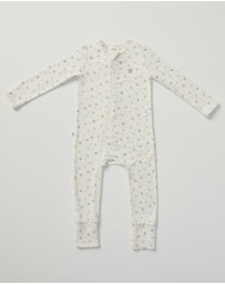 Grow Kindly - Light Zippee Baby Romper in Rainbow Dreaming (0.2 TOG)