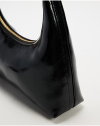 Calvin Klein - Foil Logo Glossy Convertible Shoulder Bag