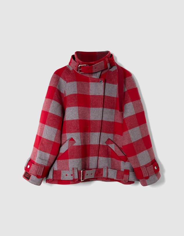Damson Madder - Polly Wool Bomber Jacket