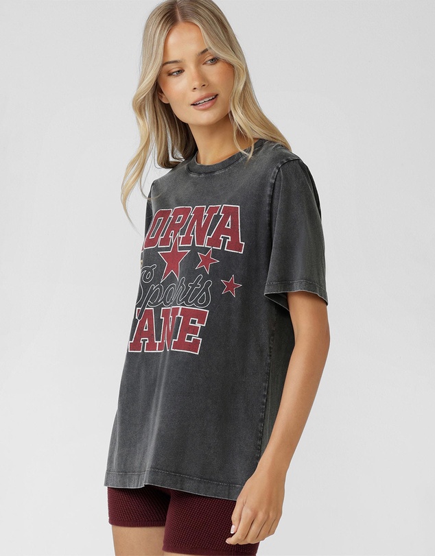 Lorna Jane - Varsity Washed Relaxed T-Shirt