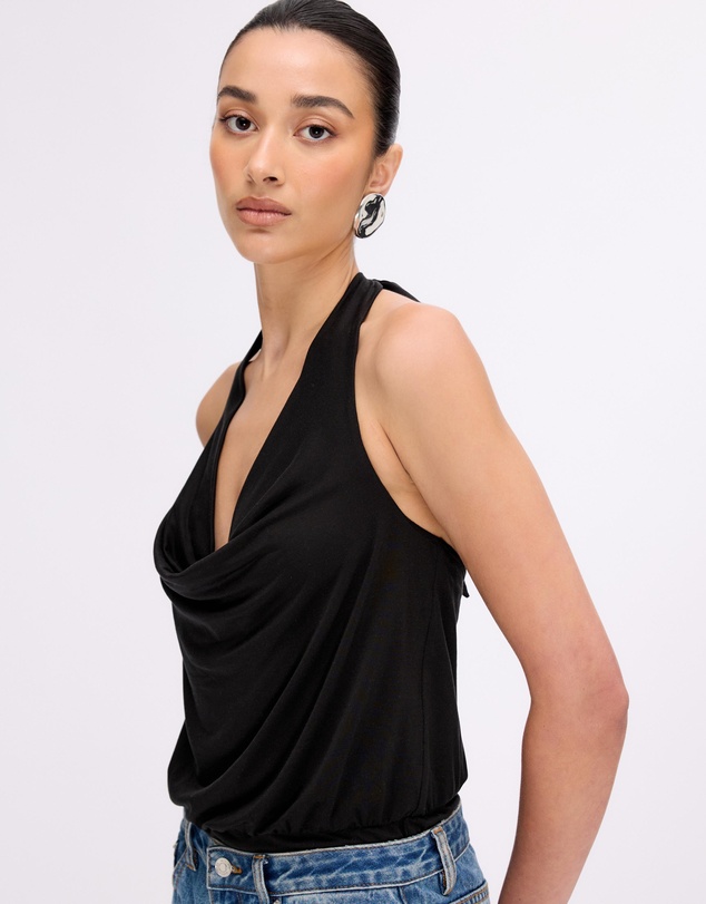 Minima Esenciales - Mollie Jersey Halter Bodysuit