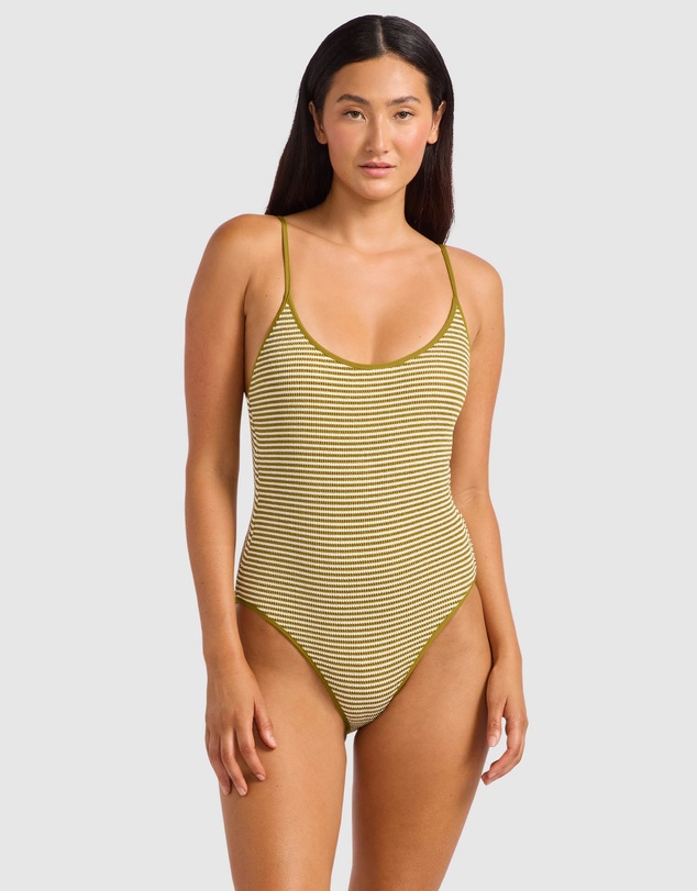 Seafolly - Horizons Scoop Neck Tie Back One Piece Swimsuit