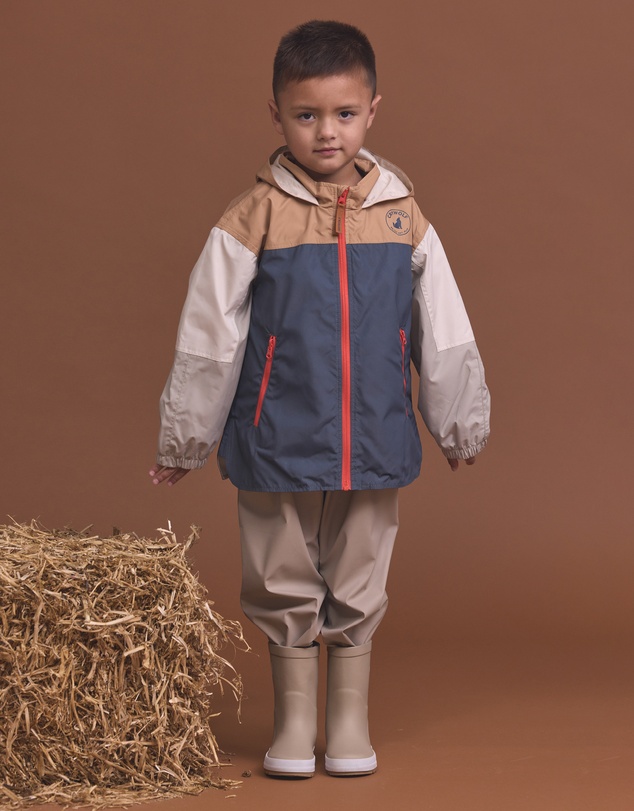 Crywolf - PACKABLE JACKET Ash Colourblock