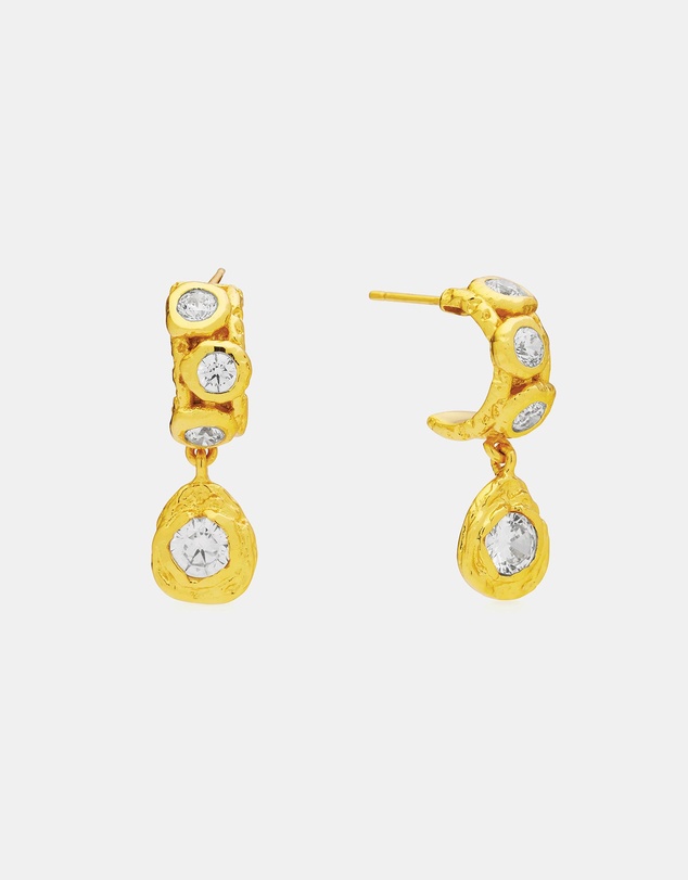Amber Sceats - Alanya Earrings in Crystal