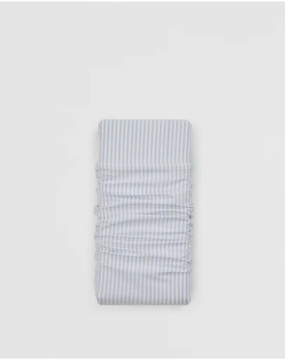 Country Road - Brae Australian Cotton Stripe King Flat Sheet