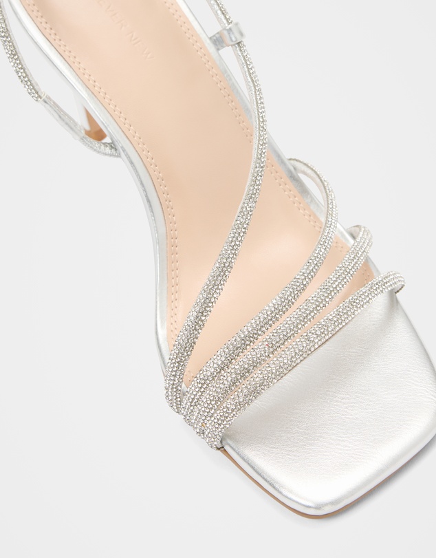 Forever New - Christine Asymmetrical Diamante Strapping Heels