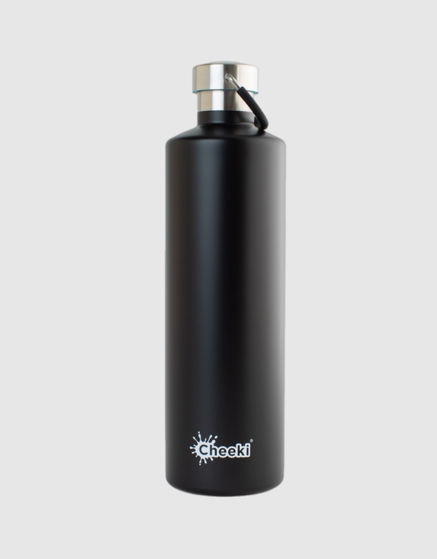 Tolu Australia - 1L Insulated Black Water Bottle