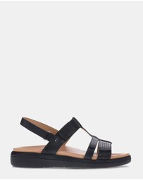 Mia Vita - Bryn Adjustable Sandal - Black
