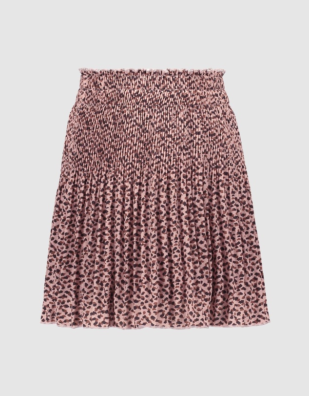 Like FLO - Old Pink Dot Print Pleated Skirt - Kids-Teens